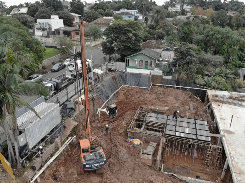 fundações para obras comerciais