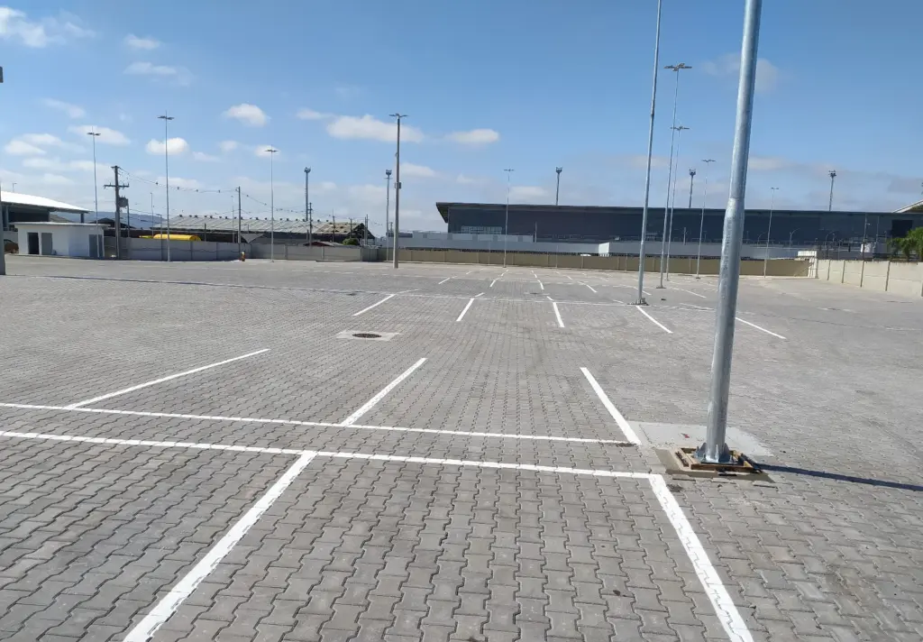 pavimentação de estacionamento